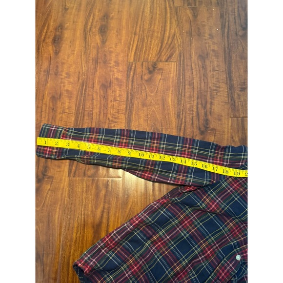 Polo Ralph Lauren Red Plaid Multi Color Flannel Shirt Boys Sz Medium 10/12 Pony - Picture 6 of 7